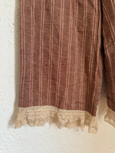 Load image into Gallery viewer, Signature Collection-brown linen stripe set