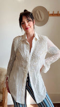 Load image into Gallery viewer, Vintage silk sequin blouse