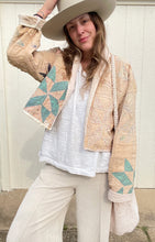 Load image into Gallery viewer, The Jesse quilt coat - cropped/hand dyed