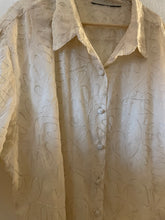 Load image into Gallery viewer, Vintage metallic thread blouse