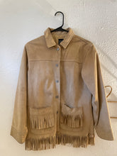 Load image into Gallery viewer, Vintage suede fringe jacket
