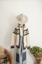 Load image into Gallery viewer, Vintage wool hooded cardigan