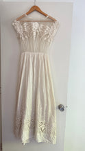 Load image into Gallery viewer, Edwardian white floral lace dress