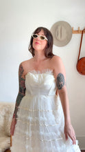 Load image into Gallery viewer, Vintage 1950s ivory tulle cupcake dress