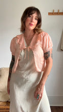 Load image into Gallery viewer, 1930s silk scalloped bed jacket top