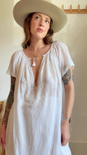 Load image into Gallery viewer, Antique embroidered cotton dress