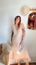 Load image into Gallery viewer, 1930s silk ruffle trim dress