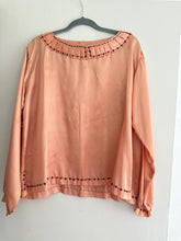 Load image into Gallery viewer, Vintage satin sequin blouse
