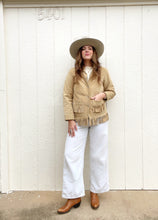 Load image into Gallery viewer, Vintage suede fringe jacket