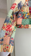 Load image into Gallery viewer, Signature Collection-cropped feedsack quilt coat