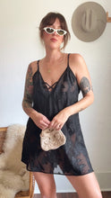 Load image into Gallery viewer, Vintage black mini dress