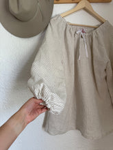 Load image into Gallery viewer, Signature Collection-Linen beige stripe dress