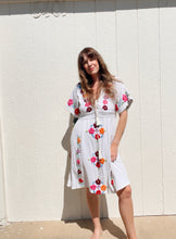 Load image into Gallery viewer, Vintage cotton embroidered dress