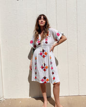 Load image into Gallery viewer, Vintage cotton embroidered dress