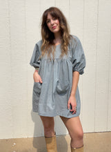 Load image into Gallery viewer, Signature Collection-The baby doll dress / light blue calico