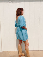 Load image into Gallery viewer, Signature Collection-The baby doll dress / blue calico