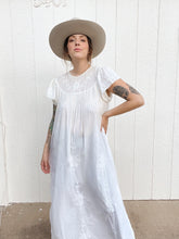 Load image into Gallery viewer, Vintage antique white dress