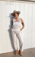 Load image into Gallery viewer, Vintage cream overalls