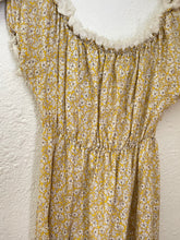 Load image into Gallery viewer, Vintage yellow floral dress