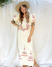 Load image into Gallery viewer, Vintage 70s Mexican cotton dress