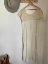 Load image into Gallery viewer, Vintage crochet + cotton dress