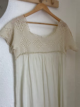 Load image into Gallery viewer, Vintage crochet + cotton dress