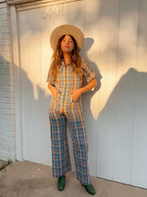 Load image into Gallery viewer, Vintage plaid jumpsuit