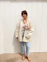 Load image into Gallery viewer, Vintage wool fisherman cardigan
