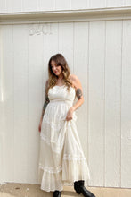 Load image into Gallery viewer, Vintage 70s white maxi