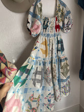 Load image into Gallery viewer, Signature collection-puff sleeve quilt dress