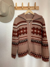 Load image into Gallery viewer, Vintage 70s zip sweater