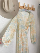 Load image into Gallery viewer, Vintage floral wrap dress