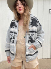 Load image into Gallery viewer, Vintage hand knit wool jacket