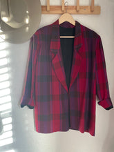 Load image into Gallery viewer, Vintage plaid blazer