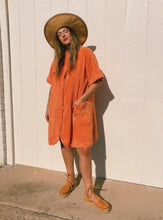 Load image into Gallery viewer, Vintage peach robe dress
