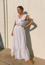 Load image into Gallery viewer, Vintage white eyelet maxi
