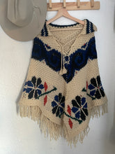 Load image into Gallery viewer, Vintage wool poncho