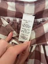 Load image into Gallery viewer, Vintage brown gingham dress