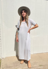 Load image into Gallery viewer, Vintage antique crochet cotton dress