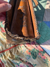 Load image into Gallery viewer, Vintage tooled cowhide bag