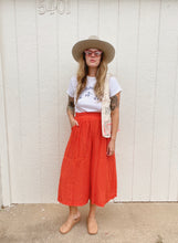 Load image into Gallery viewer, Vintage orange polka dot pants