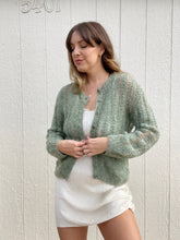 Load image into Gallery viewer, Vintage sage cardigan