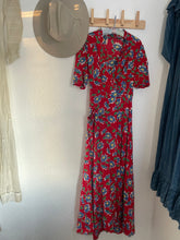 Load image into Gallery viewer, Vintage 1940s wrap dress