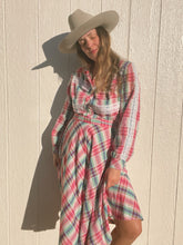 Load image into Gallery viewer, Vintage plaid dress