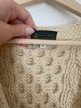 Load image into Gallery viewer, Vintage wool fisherman cardigan