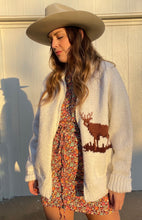 Load image into Gallery viewer, Vintage hand knit deer cowichan