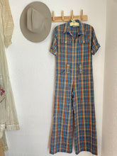 Load image into Gallery viewer, Vintage plaid jumpsuit