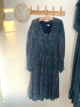 Load image into Gallery viewer, Vintage silk block print dress