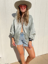 Load image into Gallery viewer, Vintage satin bomber jacket