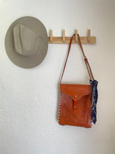 Load image into Gallery viewer, Vintage tooled leather bag